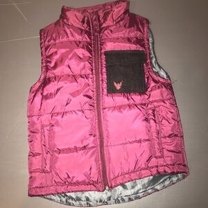 Company 81 puffer kids maroon zip up vest size 4